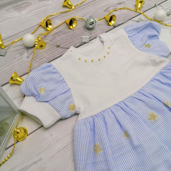 Платье для девочки Bebika из натурального хлопка (17/30-14)